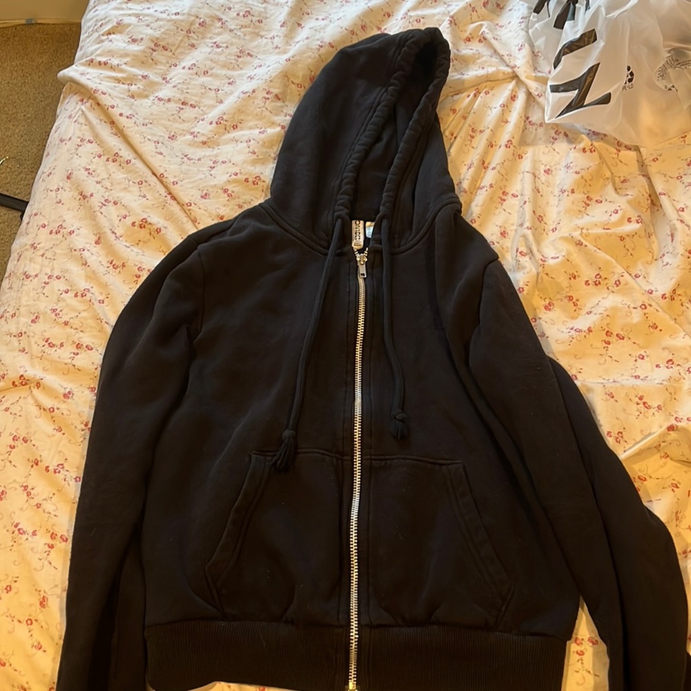 black zip up